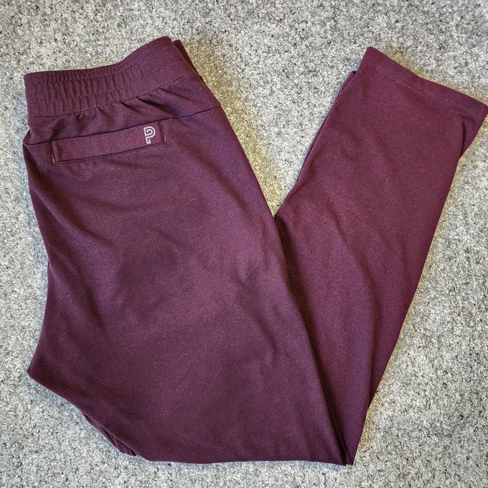 Public Rec All Day Every Day Pants Mens 34/32 Burgundy Jogger Tapered‎ Excellent